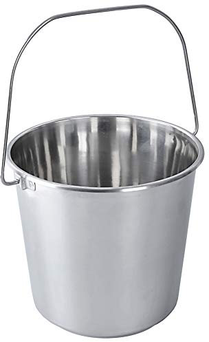 ORION GROUP Seau de cuisine, en acier inoxydable, récipient à lait, à aliments, 18 l