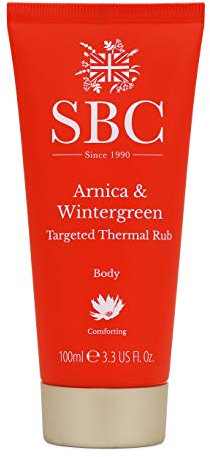 SBC Skincare Arnica & Wintergreen Targeted Thermal Rub - 100ml | Thermal Muscle Rub for Muscle Tension Relief | Warming Muscle Cream