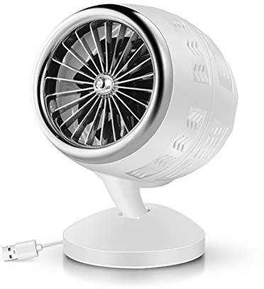 Dbtxwd Purificador de Aire Acondicionado Refrigerador de Aire portátil con USB Ventilador de circulación de Aire de turbina giratoria Ventilador de circulación,Plata