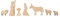 Rayher Holz-Streudeko Krippe, FSC Mix Credit, natur, 7tlg, 3-8cm, Stärke 6mm, SB-Box 1Set, Normal, 46585505