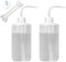 2er Bewässerung Flasche 500 ml mit 15 Feet Selbstbewässerung Docht für Zimmerpflanzen Sukkulente Kaktus Kunststoff Squeeze Wasser kann Bonsai Terrarium Orchideen Sämling Lab Wash Label Tattoo Gerät