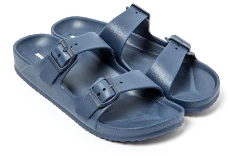 BRASILERAS Infradito per Uomo Donna Antiscivolo Scarpe comode da Spiaggia/Piscina/Urbano Blu Scuro 44 EU