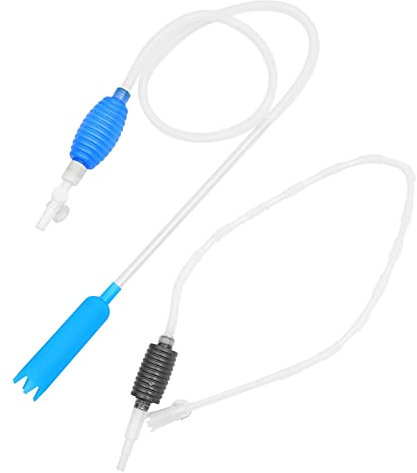 M I A Aquarium-Staubsauger, mit Siphon-betrieben, Kies-Wasserfilter-Reiniger, Sand-Unterlegscheiben, 2 Stück