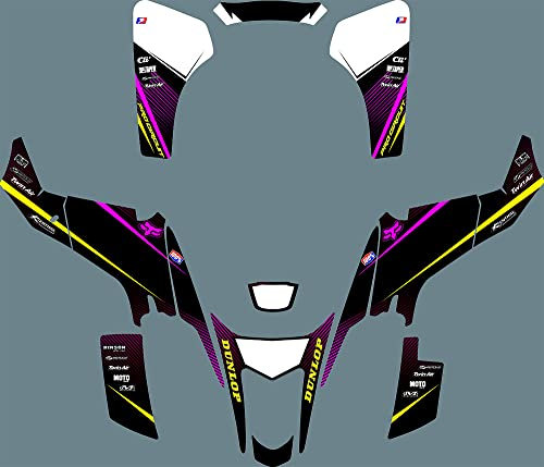 MXP Graphics Team Graphics Decals Aufkleber-Set für Suzuki LTZ400 LTZ 400 2003 2004 2005 2006 2007 2008, Violett