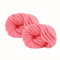 Maxee Sperrige Armstricken Wolle 500g (2 * 250 g), Roving Garn zum Handstricken Häkeln, Grobe Isländische Wolle, Grobstrick Weiches Wollgarn, Dicke Wolle Garn für Decke Stricken - (Wassermelonenrot)