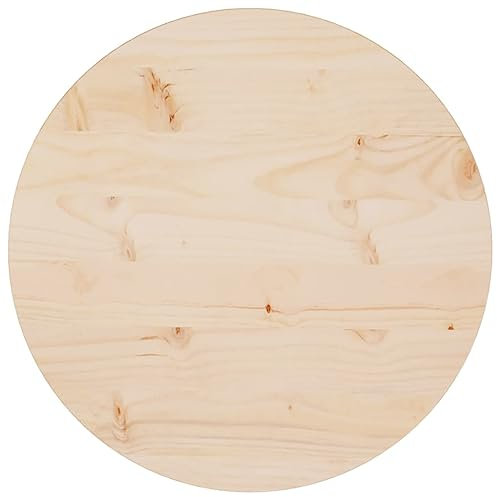 vidaXL Superficie de Mesa Madera Maciza de Pino Ø50x2,5 cm
