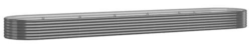vidaXL Hochbeet Verzinkter Stahl 600x140x36 cm Anthrazit