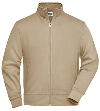 James & Nicholson Sweatjacke mit Stehkragen - Jacke aus robuster Sweatqualität in großer Größenauswahl