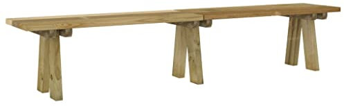Bussandri Exclusive - Gartenbank 220 cm Massivholz Kiefer Imprägniert