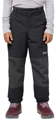 Jack Wolfskin Unisex Kinder Rascal Winter Pants K Wanderhose, Schwarz, 128 EU