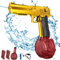 Pistolet a Eau électrique, Pistolet à Eau Automatique, Fortement étanche à l'air, Deux Compartiments à Eau remplaçables, Batterie Rechargeable par USB, pour Jeux d Eau,l'été, Piscine,Plage (Or)