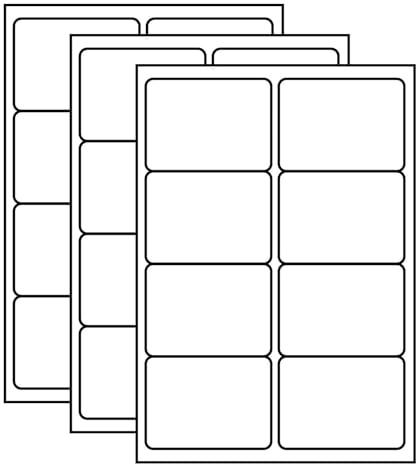 SmithPackaging A4 Self Adhesive Address Labels, 8 Labels Per Sheet, 100 Sheets, 99.1 x 67.7mm 800 Labels (Pack of 3)