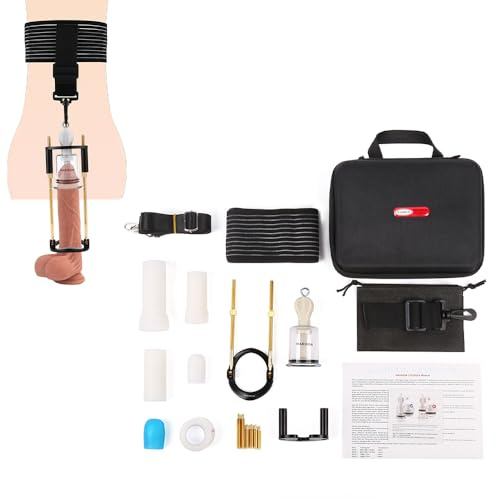 NAIXBTY Profi männlich Penispumpe Penisvergrößerung Penis Extender Stretcher Kit Penis Stretching Übung Penisstrecker Potenzmittel Vakuum Pumpe Verbesserung Spannung Gerät Sexspielzeug für Männer