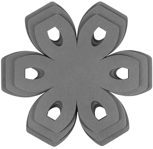 BYKITCHEN Pan Protectors, Larger Gray Pot Pan Separators for Stacking, 12 Pcs and 3 Different Sizes,Saucepan Protectors for Stacking Cookware in Kitchen Cupboard