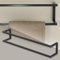 ML-Design Handtuchhalter, Stahl, 15 x 15 x 80 cm, Anthrazit, Handtuchregal, Handtuchständer, Handtuchstange, Badezimmer Wandhalterung, Gästehandtuchhalter, Vertikal oder Horizontal Wandmontage