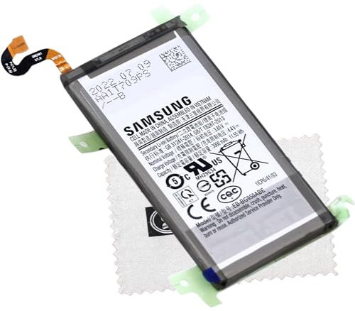 Batterie pour d'origine Samsung pour Samsung Galaxy S8 (G950F) EB-BG950ABE avec Chiffon de Nettoyage Shlok