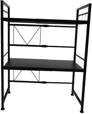 Alipis 1 Pc Griglia per microonde scaffale di stoccaggio in metallo ripiano per tostapane in acciaio inossidabile ripiano portaoggetti graticola per barbecue scaffale senza tracce forno