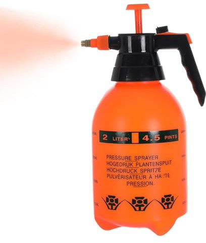 Bomba pulverizadora de jardín, botella pulverizadora de jardín de capacidad de 2 l y 3 l, pulverizadores de agua de presión ajustable, botella de pulverización de césped de mano para plantas de riego,