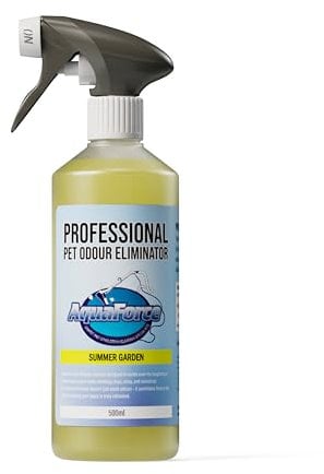 AQUAFORCE Pet Odour Eliminator Spray, Strong Enzyme Odour Bacteria Eating Deodoriser & Dog Urine Neutraliser | Pet Odour Remover | Smells from Carpet, Upholstery