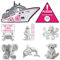 8pcs Towel Animals Cruise Door Magnets, Funny Large Carnival Ship Cabin Door Decoration Magnetic for Refrigerator Car Fridge Decor