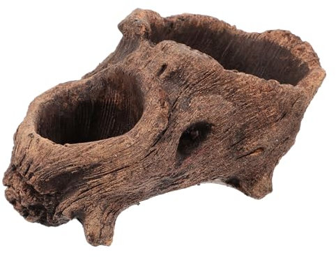 KONTONTY Maceta De Cemento con Forma De Tocón para Plantas Maceta Creativa para Decoración De Jardín
