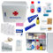 DEPALMERA Pharma - Botiquin de Primeros Auxilios Homologado - 27x10x25 cm - Armario Pared lleno de Material Sanitario para Curas Urgentes de Emergencia en Hogar, Oficina, Caravana y Apartamento