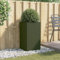 Gecheer Maceta, maceta, cama elevada, jardinera elevada, de jardín, de patio, de acero, metal, verde, 42 x 38 x 75 cm, cama de cultivo elevada, macetero de exterior, grande