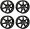 4x AUTEC Felgen Alufelgen TALLIN ECE 8.0x19 ET47 5x114,3 Schwarz kompatibel mit Honda HR-V CR-V Civic Honda e e:Ny1