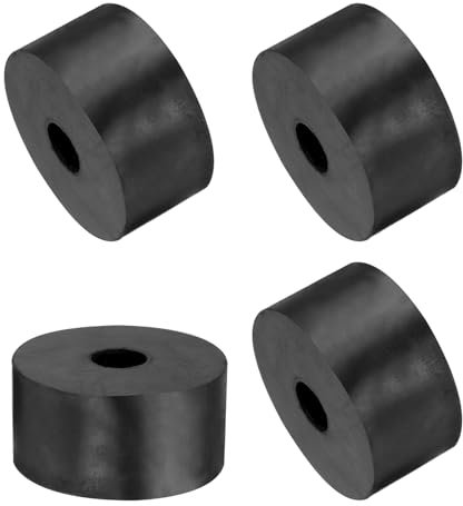 QUARKZMAN 4pz Distanziali Gomma 40mm OD, 10mm ID, 20mm Altezza Distanziatore Rotondo Antivibrazioni Boccola Anelli Tenuta Rondella Piatta Spessa per Accessori Auto Domestici