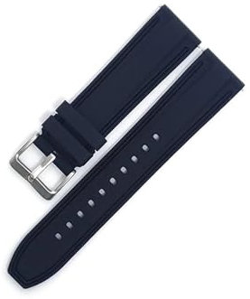 Cinturino in gomma di silicone da 20 mm, 22 mm e 24 mm adatto for cinturino for orologio Ticwatch Pro 5, for cinturino for orologio Adatto for Ticwatch Pro 3 Ultra GPS LTE/GTX/GTH 2/E3(Black,22mm)