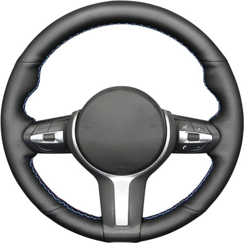 MEWANT Lenkradbezug für M Sport F30 F31 F34 F20 F21 M135i M140i F45 F46 F22, maßgeschneiderte Lenkradhülle