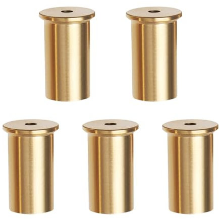 Be In Your Mind 5pcs Golf Club Weight Head Brass Shaft Tip Weights Weight Head Accessories Suitable for Steel Wood Steel Iron Shafts (4g)