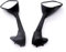 ASHILD Motorbike Mirrors Side Für Y&amaha Für YZF R1 R6 1998 1999 2000 2001 2002 2003 2004 2005 2006 2007 2X Motorrad Ansicht Rückspiegel