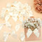 Sinmoe 20 Stück Groß Selbstklebende Satinband 10,5 cm Breite Satinschleifen Schleifen DIY Basteln zum Verpacken von Geschenke Schleifendeko für Geburtstag, Hochzeit, Valentinstag(Beige)