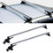 Dachträger, Universal Auto Dachgepäckträger, Aluminium Offene Reling, Relingträger für Alle Fahrzeuge mit Autodachbreite 122-130cm, bis 75kg, Barrenlänge 146.5cm