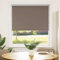 vidaXL Estor Enrollable Opaco Color Café 90x130 cm Tela Ancho 85,7cm, Estor día y Noche, Estor de Cocina, Estor Opaco Enrollable, Estor Opaco