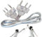 Kabel für manuelle Abschirmung – Stiftstecker leichtes Kabel für den Körper aus Edelstahl | für flexible Abschirmung mit Säbelschnur für Blume und Fechten