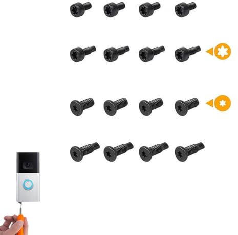 Video Doorbell Screws,16/20PCS Video Doorbell Replacement Screws,Ring Security Screw Compatible with Video Doorbell,Replacement Security Screws Accessories