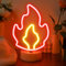 JEMESI Flamme Neon LED Schild - Batterie/USB Feuer Neonlicht für Männerhöhle, Schlafzimmer, Café, Bar & Party Dekor - Einzigartige Flaming Art Lampe