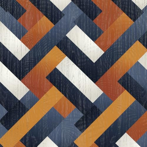 Selbstklebende Tapete, buntes Linienmuster, abziehbares und aufklebbares Kontaktpapier, abstraktes geometrisches Liniendesign, 44X300CM, abnehmbare dekorative Folie für Wandschrank-Möbelaufkleber