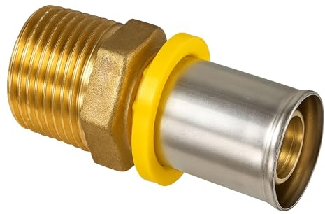 Raccordo Dritto Manicotto Maschio 1/2x20mm 5pz Per Tubo Multistrato Acqua/Gas A Pressare Made In Italy Qualità certificata | Raccordo per Idraulica, Riscaldamento, Caldaie e Impianti a Gas