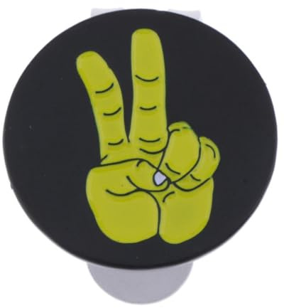 mophrati Einfach an jedem Visier anzubringender magnetischer Golfmützenclip mit personalisiertem Gestenmuster für Visiere und Taschen, magnetischer Mützenclip, Golfballmarker für Visiere, Typ C563