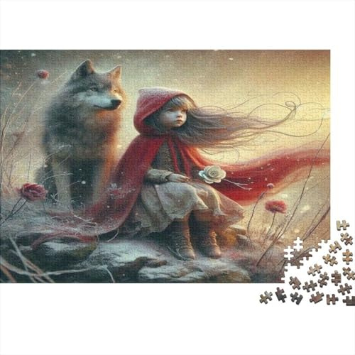 Little Red Riding Hood Puzzle 1000-teilige Schwer Puzzle Spielzeug Lernspiel Impossible Herausforderung Spielzeug Für Erwachsene Und Kinder Ab 14 Jahren 38x26cm/1000pcs