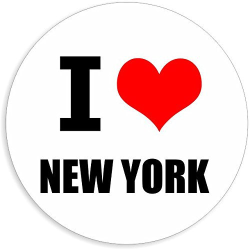 Kiwistar - Autoaufkleber - 5x5 cm - außen klebend - I love New York für Auto, Laptop, Fahrrad, LKW, Motorrad Aufkleber mehrfarbig Sticker Decal