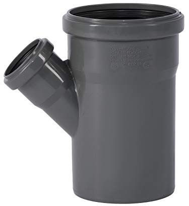 Ostendorf DN110 45° HTsafe HT Abzweig, Grau dn110/50/45 grad