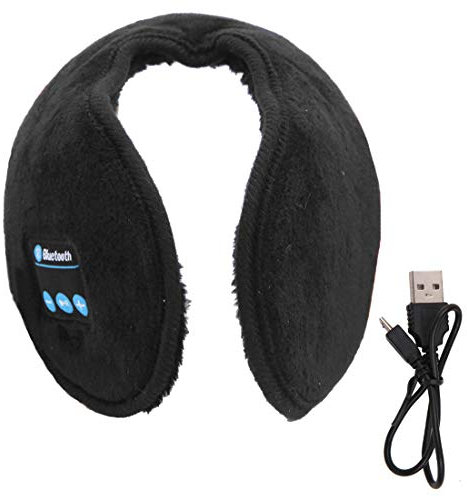 Gino Casque Bluetooth Casque Oreilles Hiver avec Son HD Réglable Pour Les Amateurs De Sports De Plein Air Voyageurs Confortable Chaleur