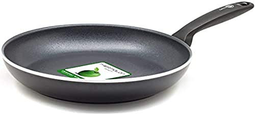 GreenPan Andorra Gesunde Antihaft-Keramik Bratpfanne 28 cm, PFAS-frei, Induktion, Backofenfest, Schwarz