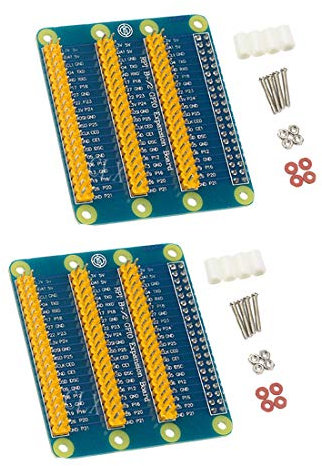 Hailege 2pcs GPIO Expansion Board für Raspberry Pi Shield für Raspberry PI 4B/3B+ mit Schrauben