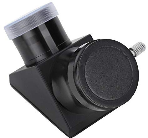 Lentille Diagonale, télescope astronomique en Verre Optique 1,25 à 90 degrés, Miroir Diagonal, lentille d'image érigée avec Cache Anti-poussière pour oculaire de télescope