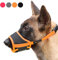 HEELE Maulkorb Für Hunde, Verstellbare Schlaufe, Atmungsaktiv, Sicherer, Schneller Sitz Für Kleine, Mittelgroße Hunde, Verhindert Das Beißen, Kauen Und Bellen (L, Orange)